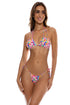 Luli Fama Water Blossoms Multiway Scrunched Cup Bandeau